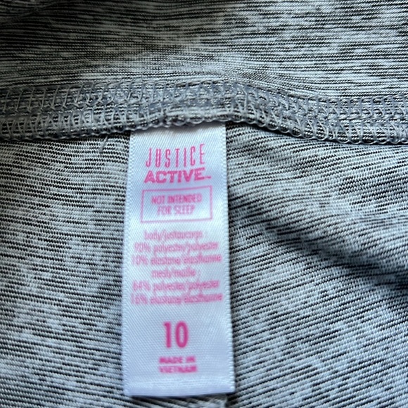 Justice girls grey leggings - Picture 6 of 7